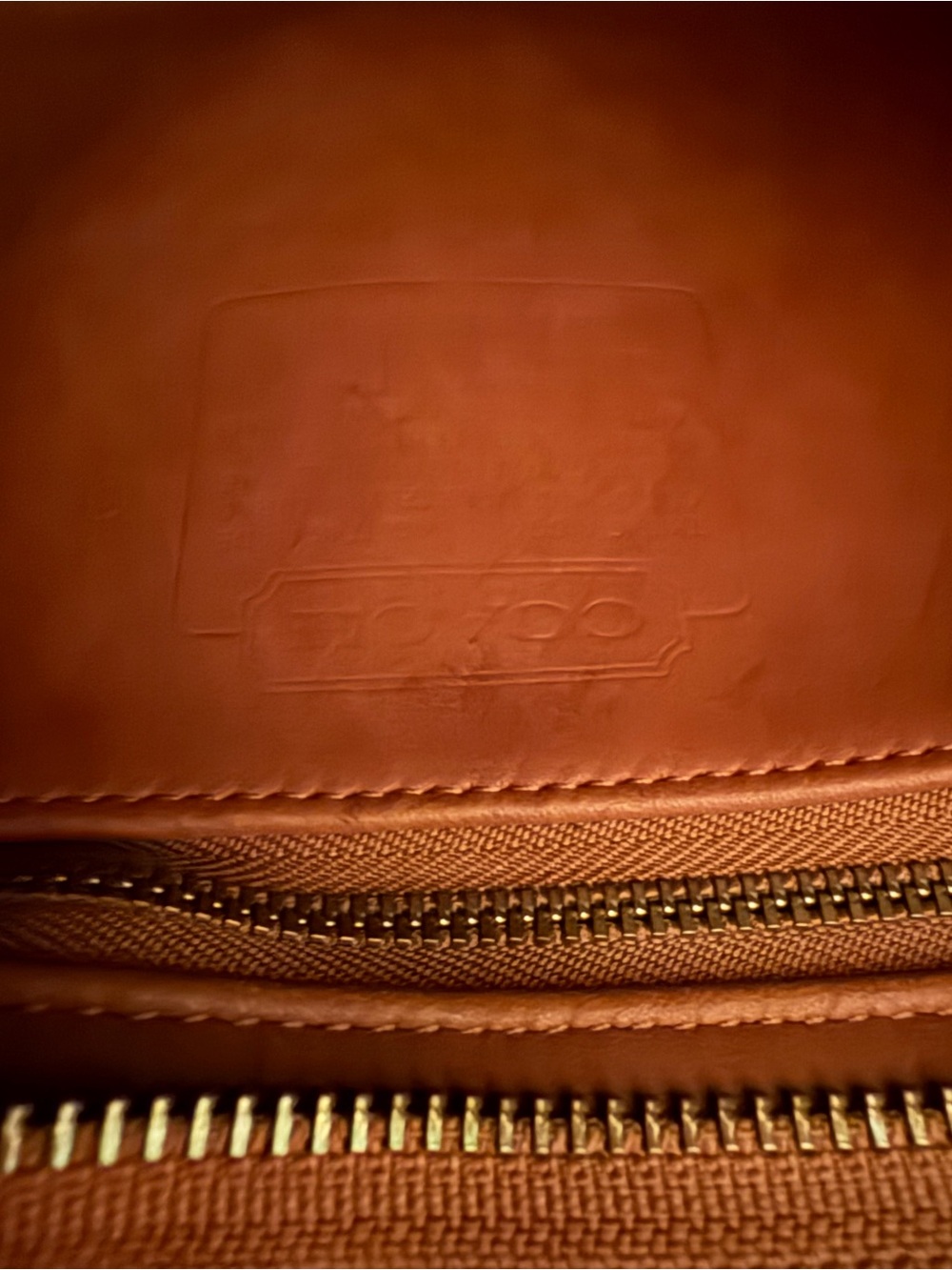 Coach Vintage Station Bag 9944 British Tan Leather Crossbody - Picture 6 of 16